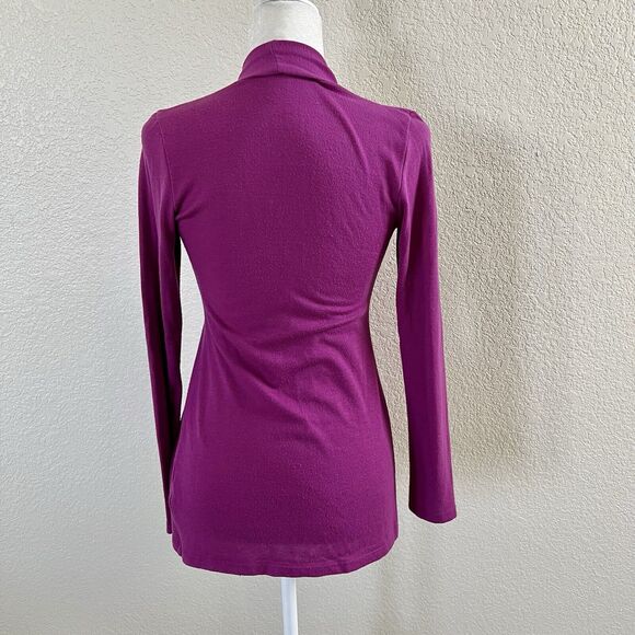 Stitchfix 41 Hawthorn Fuchsia Pink Open Front Waterfall Cardigan Size X-Small - Picture 5 of 11